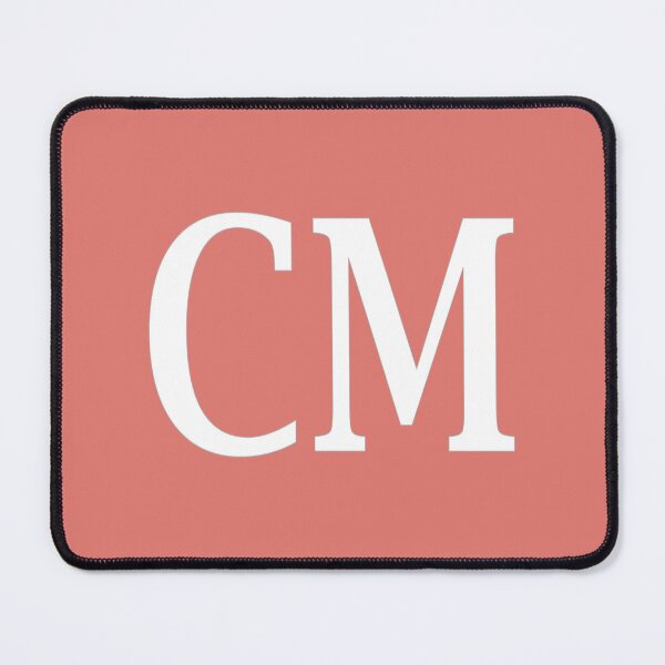 Item preview, CM Initials Monogram Elegant White Letters designed and sold by Jeallan Designs.