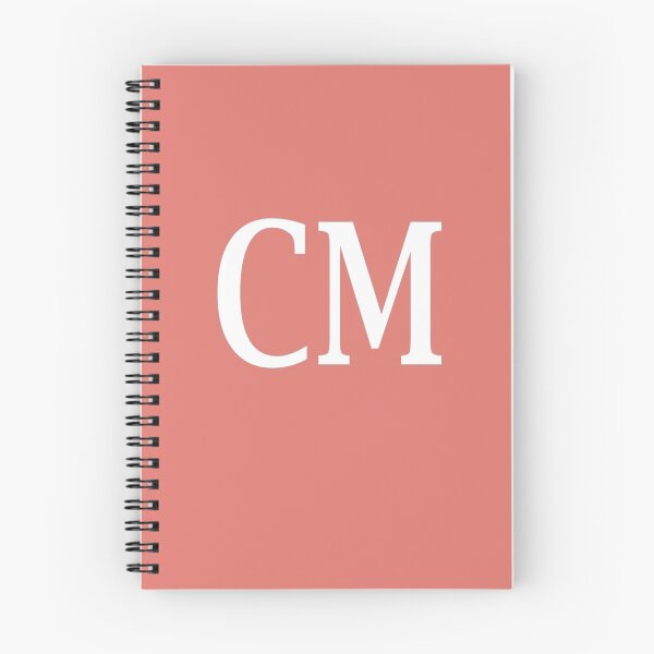 Item preview, CM Initials Monogram Elegant White Letters designed and sold by Jeallan Designs.
