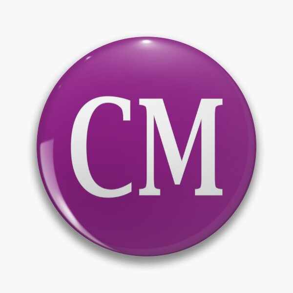 Item preview, CM Initials Monogram Elegant White Letters designed and sold by Jeallan Designs.