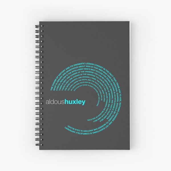Item preview, Aldous Huxley famous quotes poster [aqua] designed and sold by CMYKStudio.