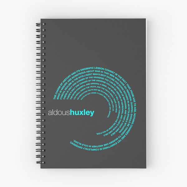 Item preview, Aldous Huxley famous quotes poster [aqua] designed and sold by CMYKStudio.
