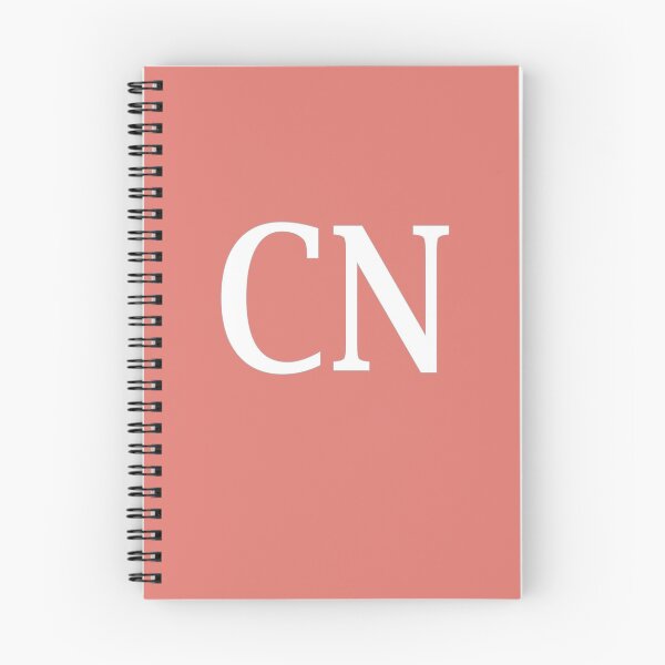 Artikelvorschau, CN-Initialen-Monogramm-elegante weiße Buchstaben entworfen und verkauft von Jeallan Designs.