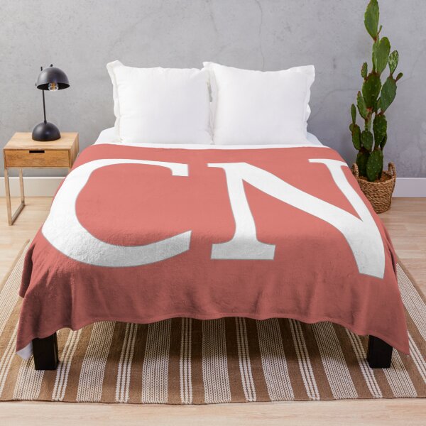 Item preview, CN Initials Monogram Elegant White Letters designed and sold by Jeallan Designs.