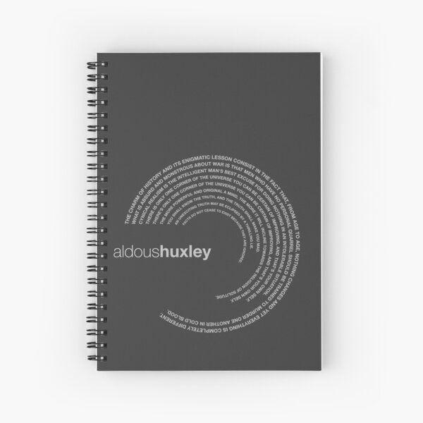 Item preview, Aldous Huxley famous quotes poster [silver] designed and sold by CMYKStudio.