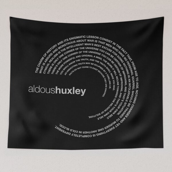 Item preview, Aldous Huxley famous quotes poster [silver] designed and sold by CMYKStudio.