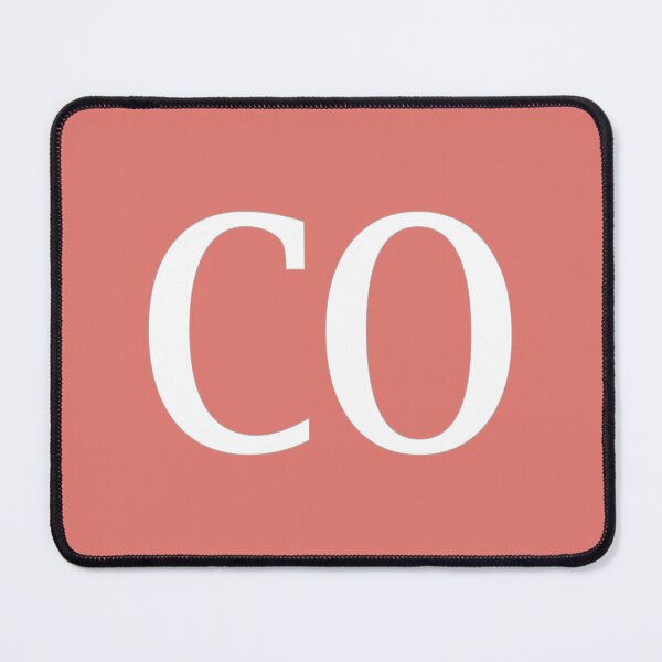 Item preview, CO Initials Monogram Elegant White Letters designed and sold by Jeallan Designs.