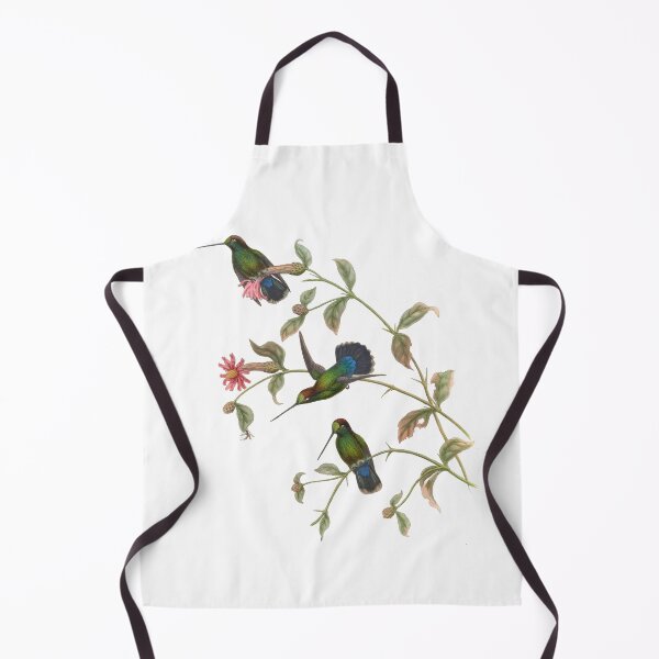 Item preview, Green Fronted Lancebill Hummingbirds Vintage Watercolor by John Gould Sweet Pretty Happy Birdwatching Gift designed and sold by ElegantTeaTime.