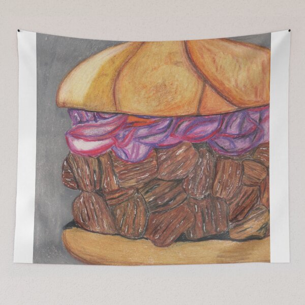 Item preview, Pulled pork burger designed and sold by Artbysarah23.