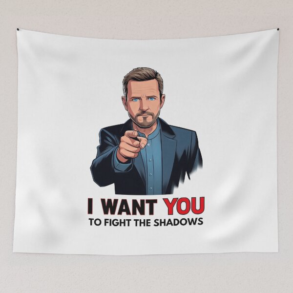 Item preview, I Want You to Fight the Shadows - President - Funny Sci-Fi designed and sold by Fenay Designs.