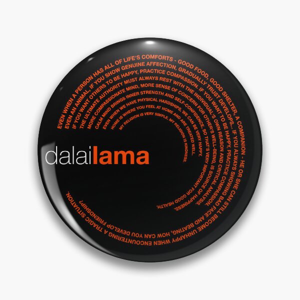 Item preview, Dalai Lama famous quotes poster [orangered] designed and sold by CMYKStudio.