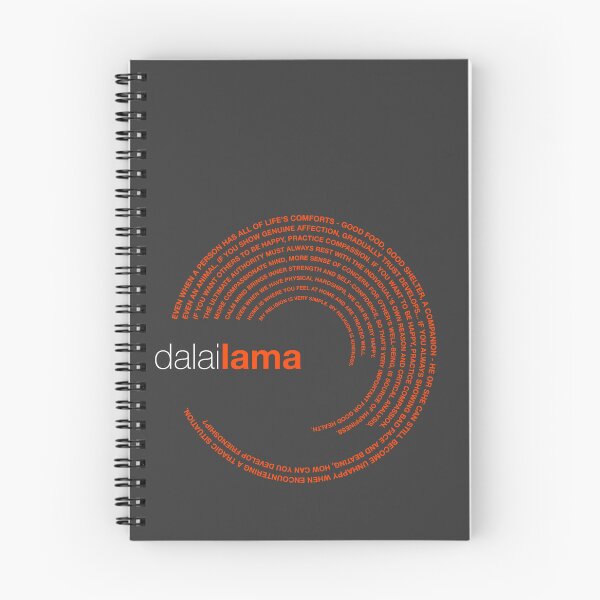 Item preview, Dalai Lama famous quotes poster [orangered] designed and sold by CMYKStudio.