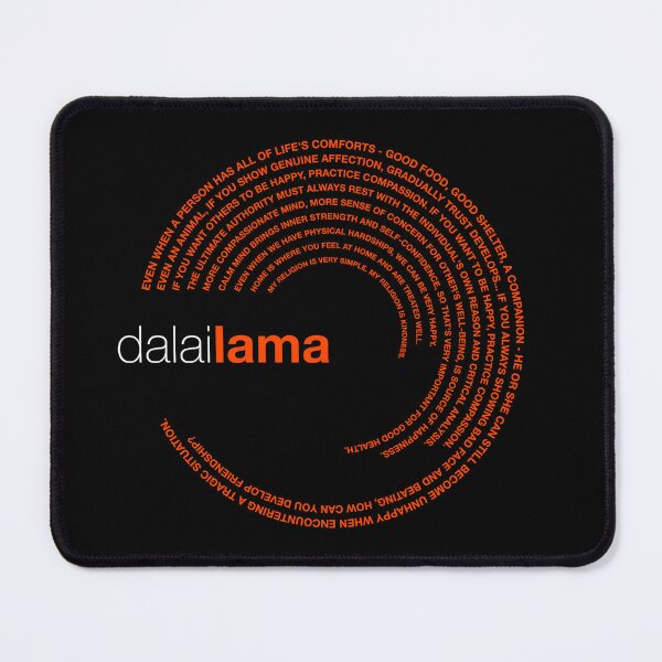 Item preview, Dalai Lama famous quotes poster [orangered] designed and sold by CMYKStudio.