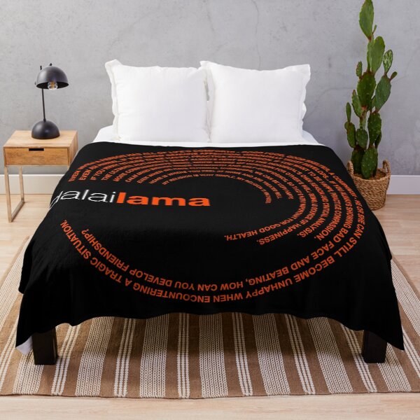 Item preview, Dalai Lama famous quotes poster [orangered] designed and sold by CMYKStudio.