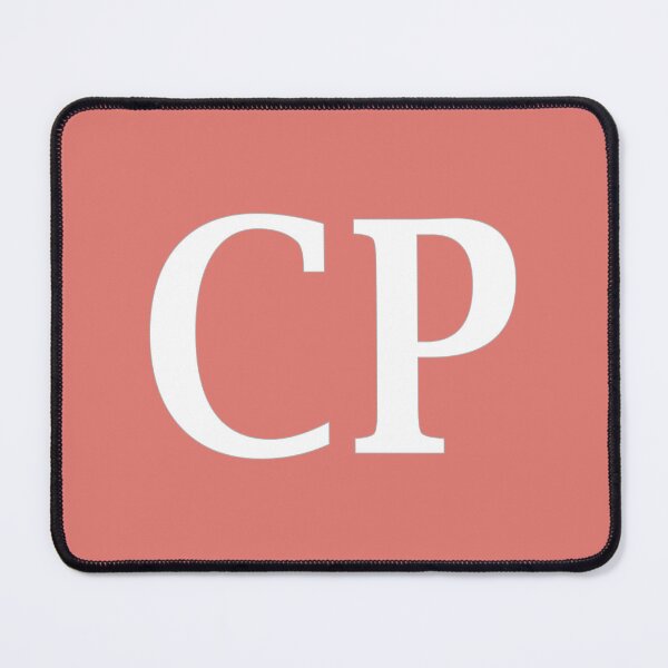 Item preview, CP Initials Monogram Elegant White Letters designed and sold by Jeallan Designs.