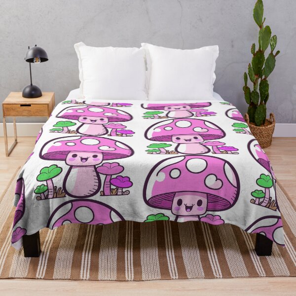 Item preview, Kawaii Adorable Mushroom Digital Motif designed and sold by zolarche.