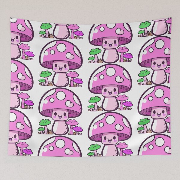 Item preview, Kawaii Adorable Mushroom Digital Motif designed and sold by zolarche.