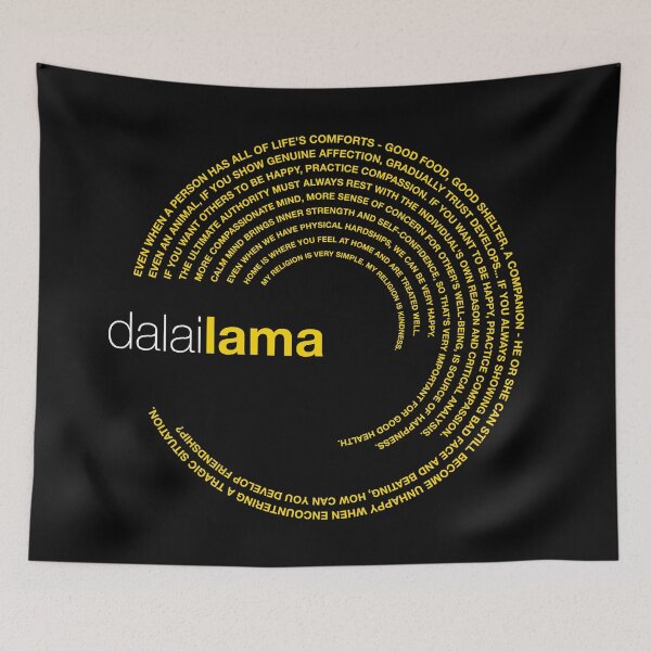 Item preview, Dalai Lama famous quotes poster [gold] designed and sold by CMYKStudio.