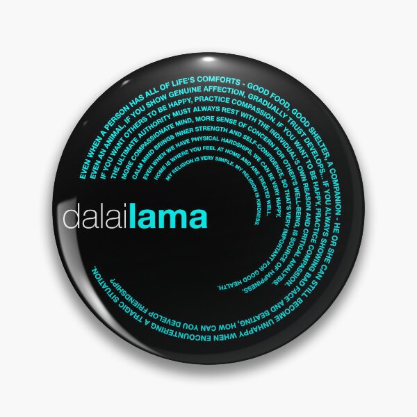 Item preview, Dalai Lama famous quotes poster [aqua] designed and sold by CMYKStudio.