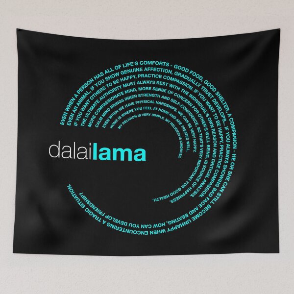 Item preview, Dalai Lama famous quotes poster [aqua] designed and sold by CMYKStudio.