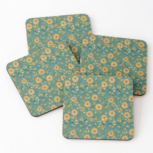 Item preview, Yellow Blooms and Botanicals on Green designed and sold by ara-designs.