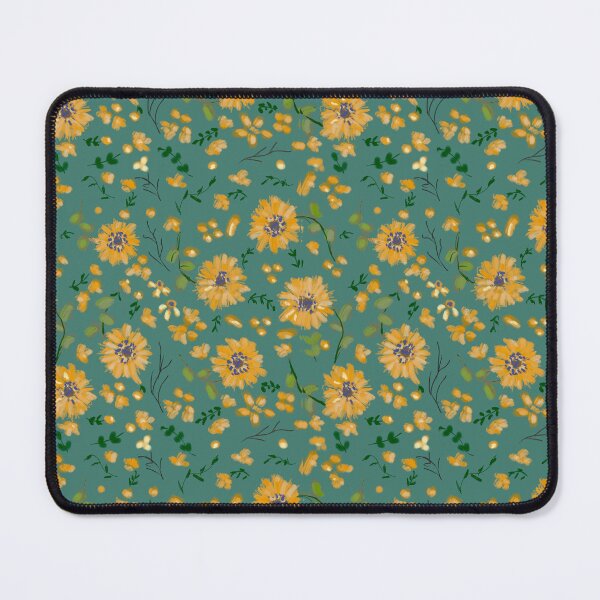Item preview, Yellow Blooms and Botanicals on Green designed and sold by ara-designs.