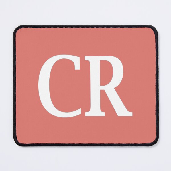 Item preview, CR Initials Monogram Elegant White Letters designed and sold by Jeallan Designs.