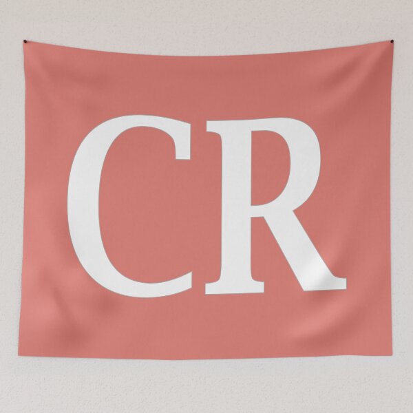 Item preview, CR Initials Monogram Elegant White Letters designed and sold by Jeallan Designs.