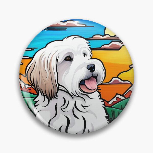 Item preview, Coton de Tulear Art Nouveau Landscape designed and sold by typogracat.