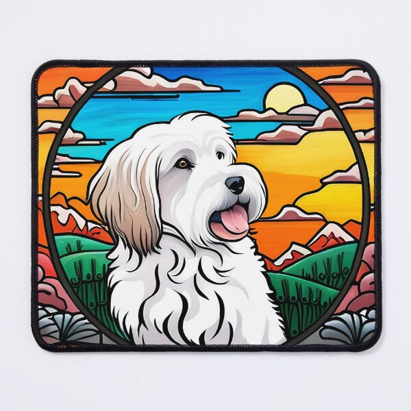Item preview, Coton de Tulear Art Nouveau Landscape designed and sold by typogracat.