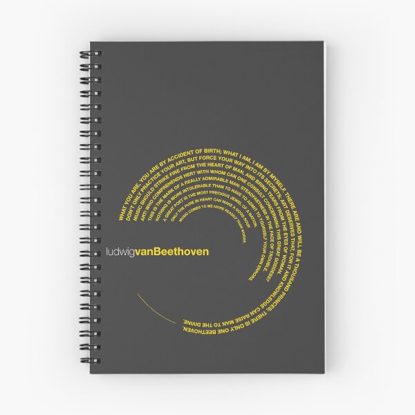 Item preview, Ludwig Van Beethoven famous quotes poster [gold] designed and sold by CMYKStudio.