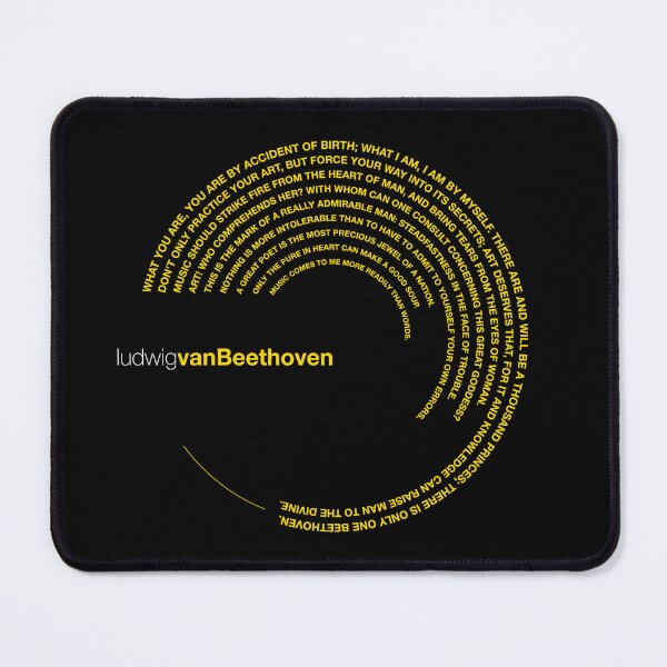 Item preview, Ludwig Van Beethoven famous quotes poster [gold] designed and sold by CMYKStudio.
