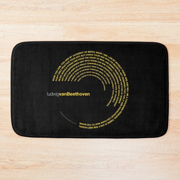 Item preview, Ludwig Van Beethoven famous quotes poster [gold] designed and sold by CMYKStudio.