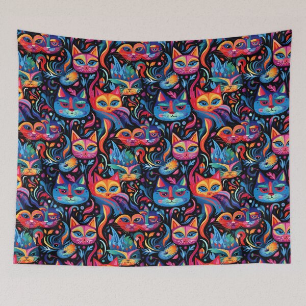 Item preview, Colorful Cat Artwork,Colorful Cat Artwork Phone Cases,Colorful Cat Artwork Pillows,Colorful Cat Artwork  Mugs, Colorful Cat Artwork Backpacks designed and sold by Aopo Chaloemphon.