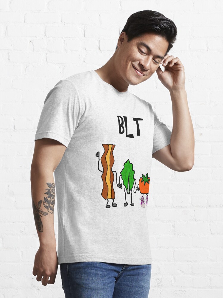 Funny Bacon Lettuce and Tomato Cartoon Characters Essential T Shirt for Sale by naturesfancy Redbubble