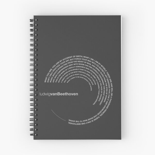Item preview, Ludwig Van Beethoven famous quotes poster [silver] designed and sold by CMYKStudio.