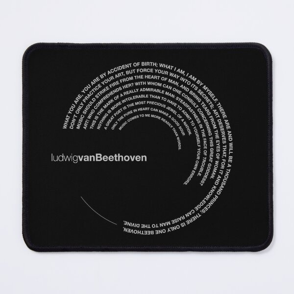 Item preview, Ludwig Van Beethoven famous quotes poster [silver] designed and sold by CMYKStudio.
