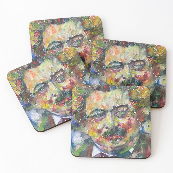 Item preview, ALEXANDRE DUMAS watercolor portrait .1 designed and sold by lautir.