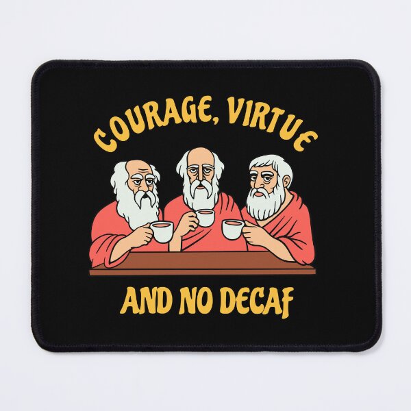 Item preview, Greek Philosophers - Courage Virtue and No Decaf designed and sold by isstgeschichte.
