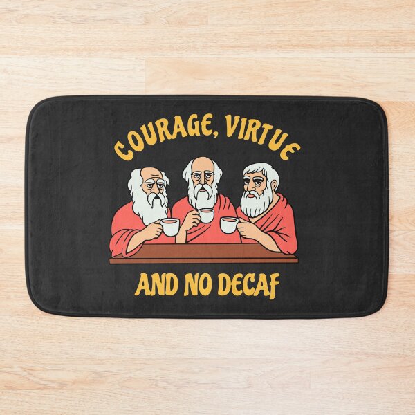 Item preview, Greek Philosophers - Courage Virtue and No Decaf designed and sold by isstgeschichte.