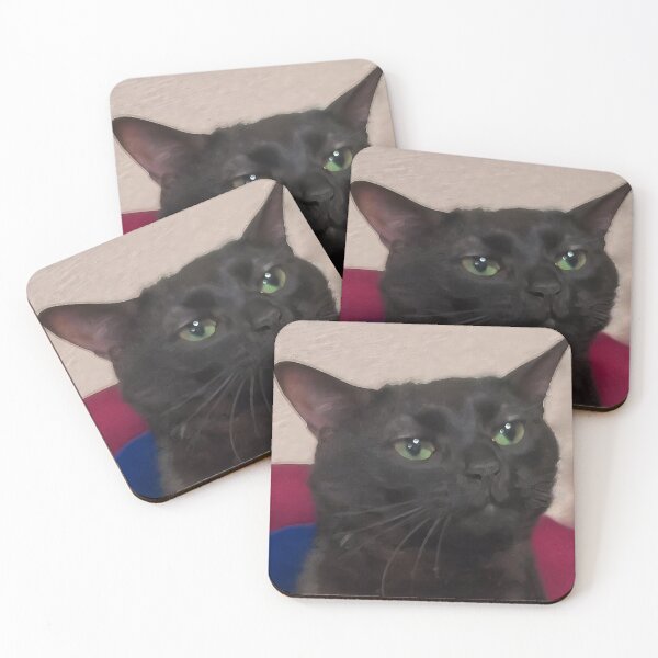 Item preview, Zoned out black cat meme designed and sold by That Store With the Fun Stuff.