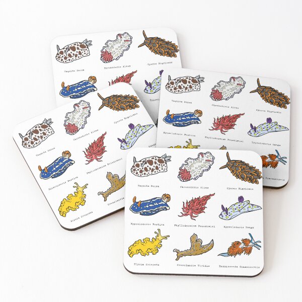 Item preview, Sea Slugs, Marine Life Colorful Design  designed and sold by AryaSubramanian.
