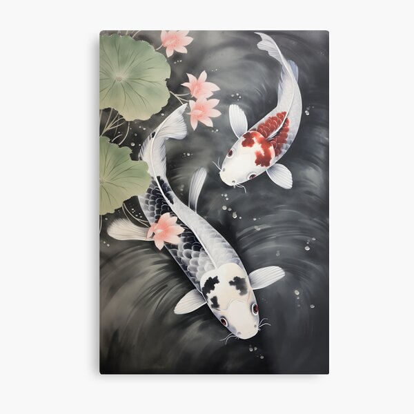 Koi Fish Duo Watercolor Art Print