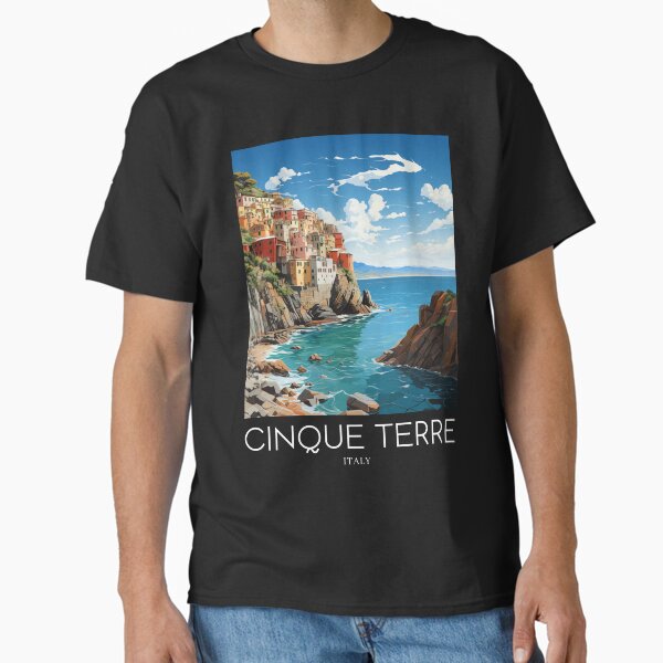 Item preview, A Pop Art Travel Print of Cinque Terre - Italy  designed and sold by StudioRedKoala.