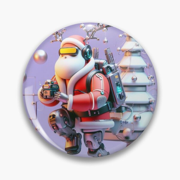 Item preview, futuristic santa claus, designed and sold by KICIART.