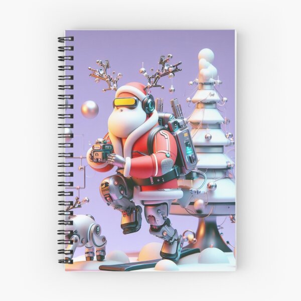 Item preview, futuristic santa claus, designed and sold by KICIART.