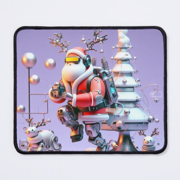 Item preview, futuristic santa claus, designed and sold by KICIART.