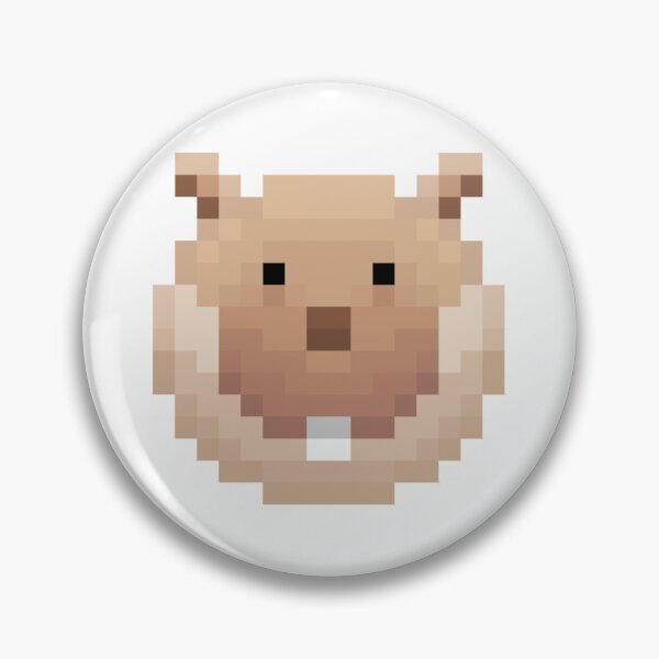 Item preview, Pixelated groundhog face designed and sold by 16artypixels.