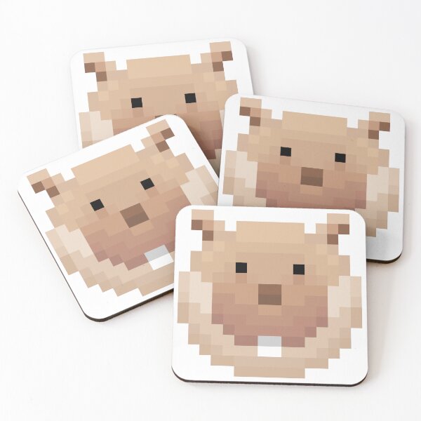 Item preview, Pixelated groundhog face designed and sold by 16artypixels.