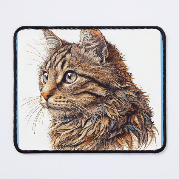 Item preview, Brown Tabby Cat portrait designed and sold by CattyCornerPOD.