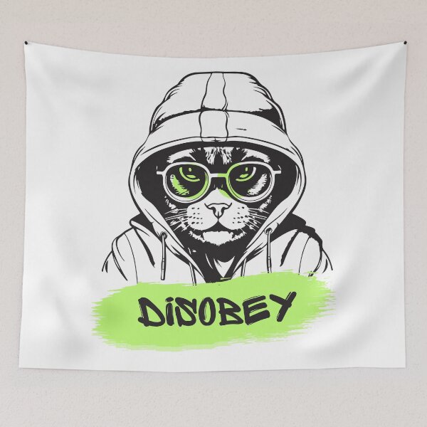 Item preview, Disobey Cat designed and sold by Melin-aRT.